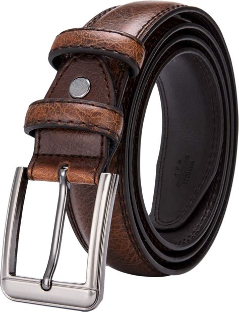 suit belt black and brown.